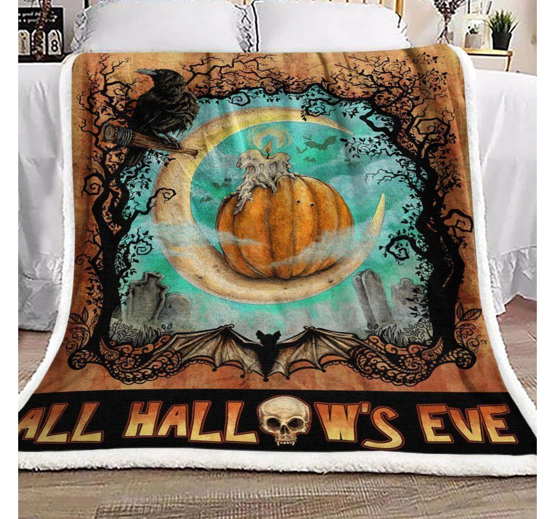 Throw Blanket, Quilt - Halloween All Halloween's Ever Sherpa Fleece