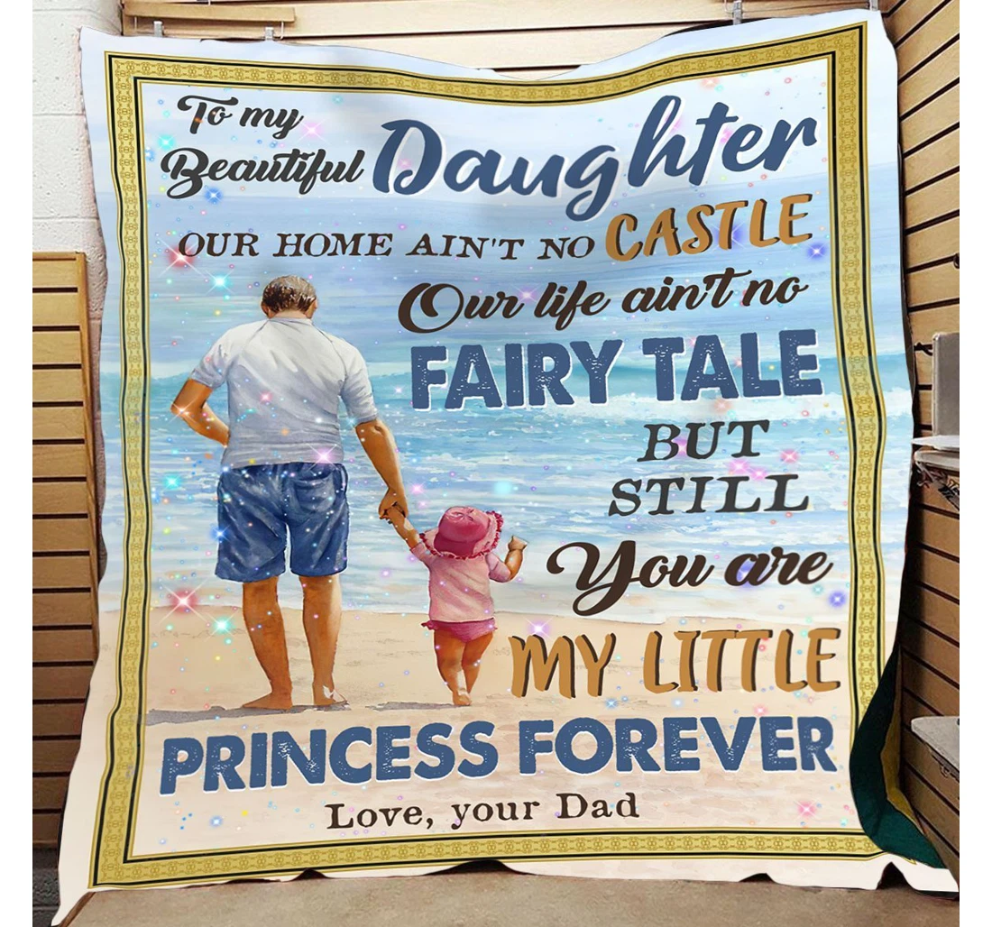 Throw Blanket, Quilt - Lbn Easter To My Daughter My Little Princess Forever Sherpa Fleece