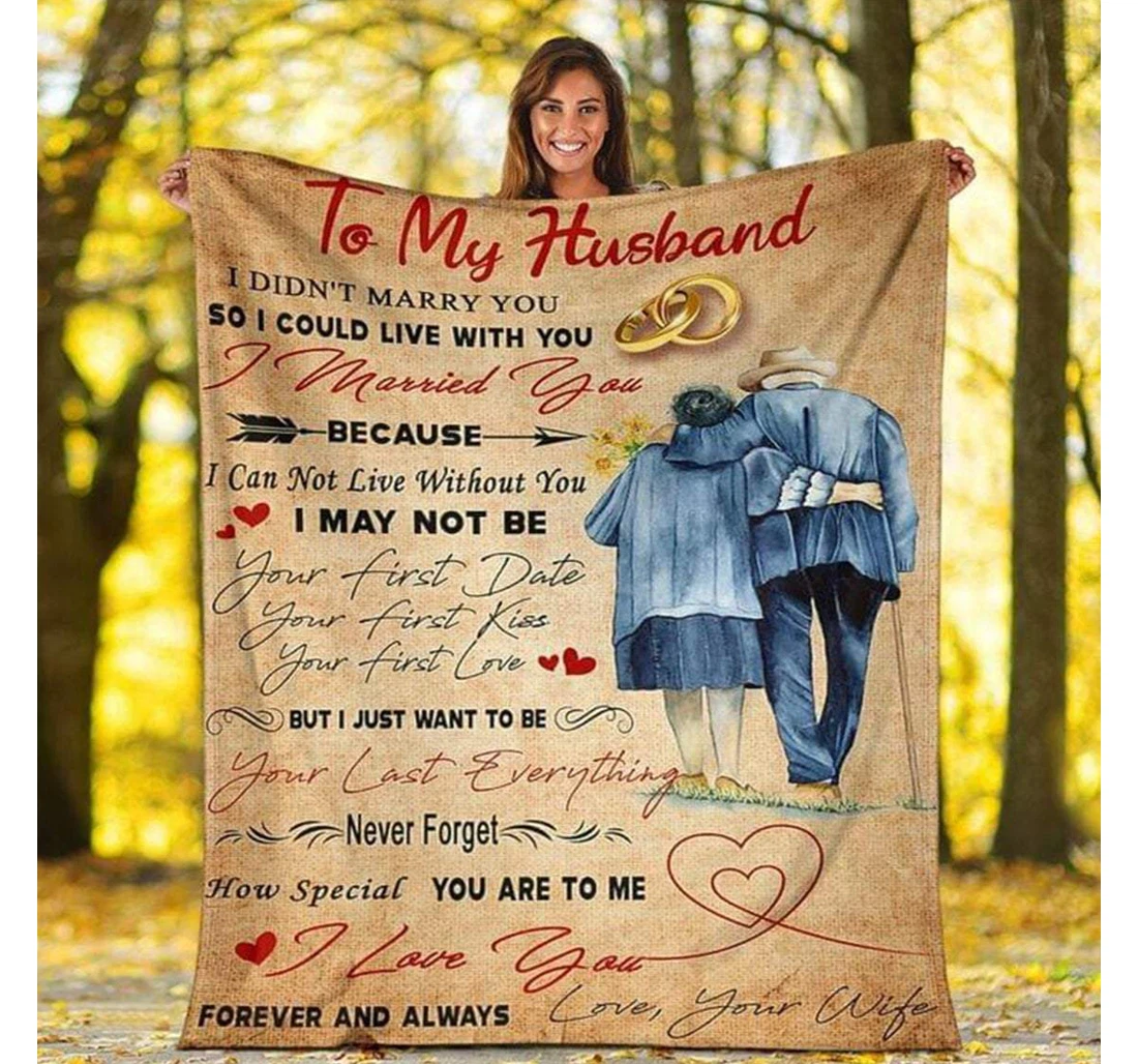 Throw Blanket, Quilt - Family To My Husband I Want To Be Your Last Everything Sherpa Fleece