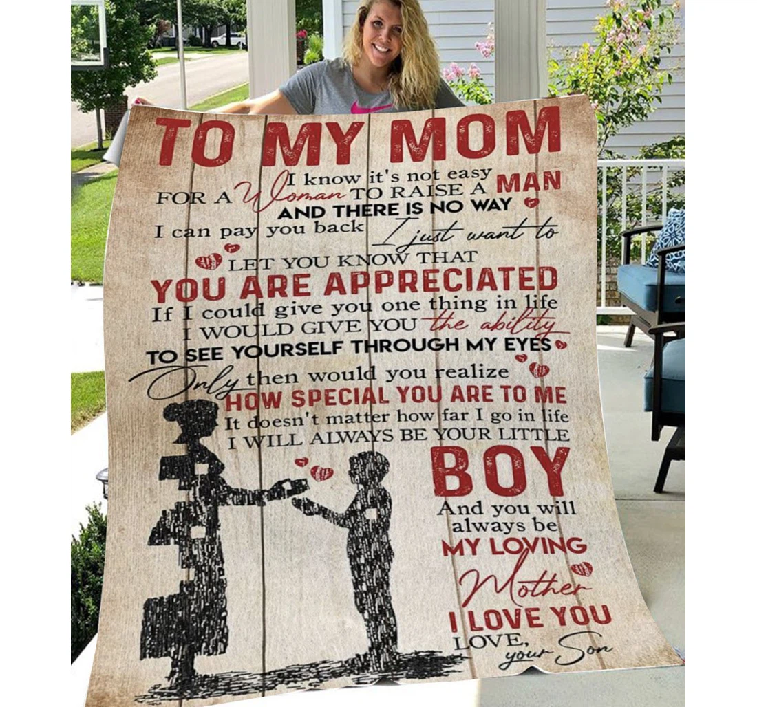 Throw Blanket, Quilt - Anl97 Personalized To Mom Family You Are Appreciated Sherpa Fleece