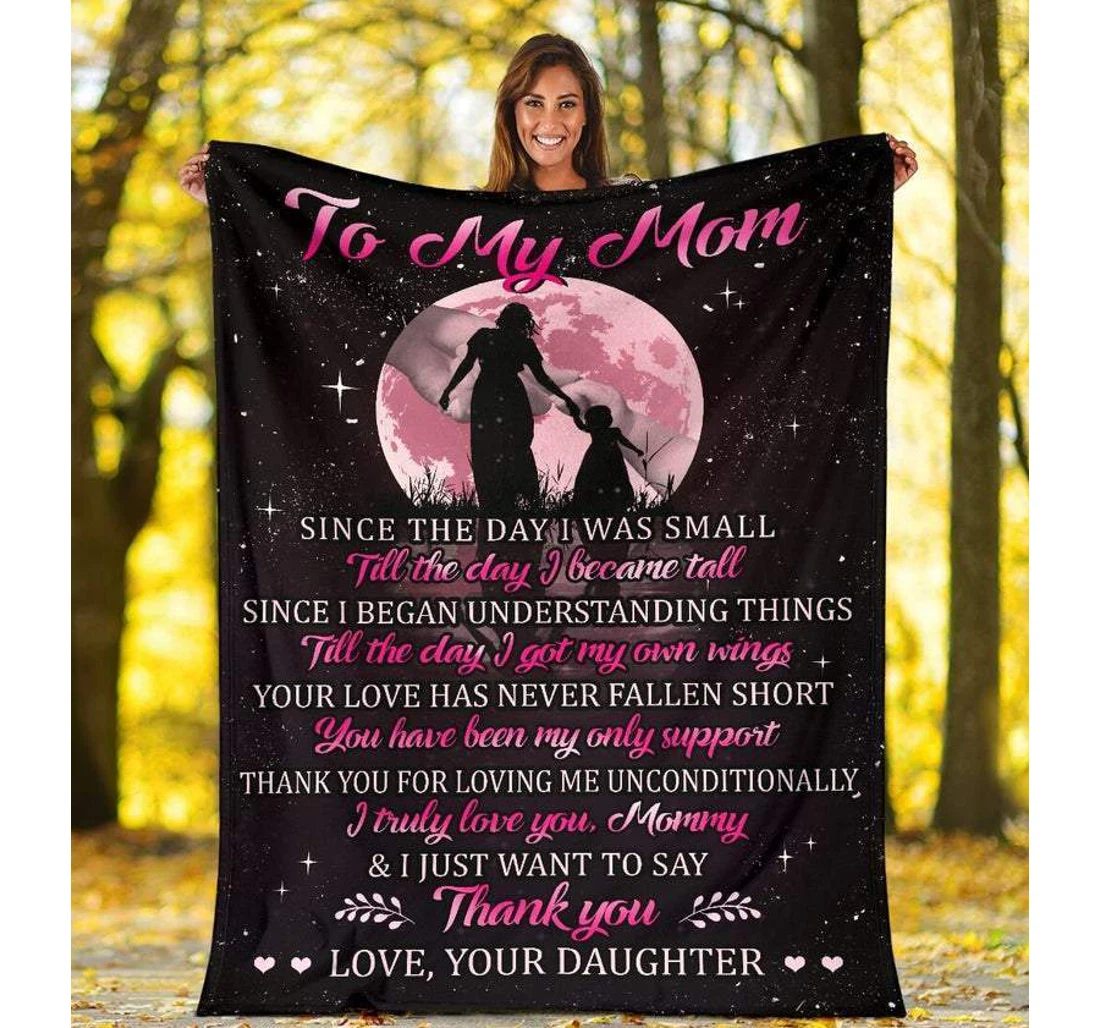Throw Blanket, Quilt - To My Mom Family Since The Day I Was Small Sherpa Fleece