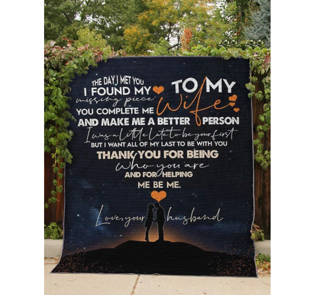 Throw Blanket, Quilt - Family To My Mom The Day I Met You Sherpa Fleece
