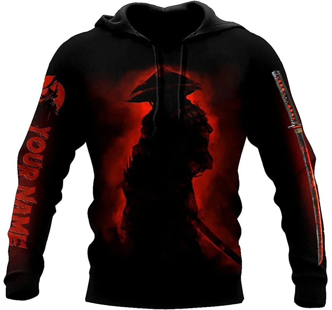Personalized Name Samurai Tattoo Japan Your Mind Is Your Best Weapon - 3D Printed Pullover Hoodie