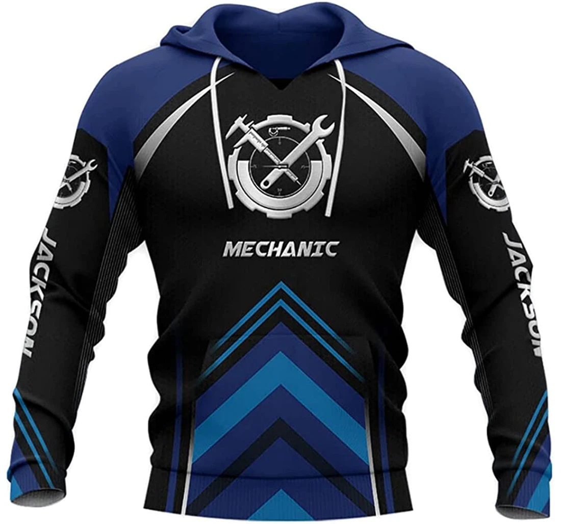 Personalized Name Being A Mechanic Is A Choice - 3D Printed Pullover Hoodie