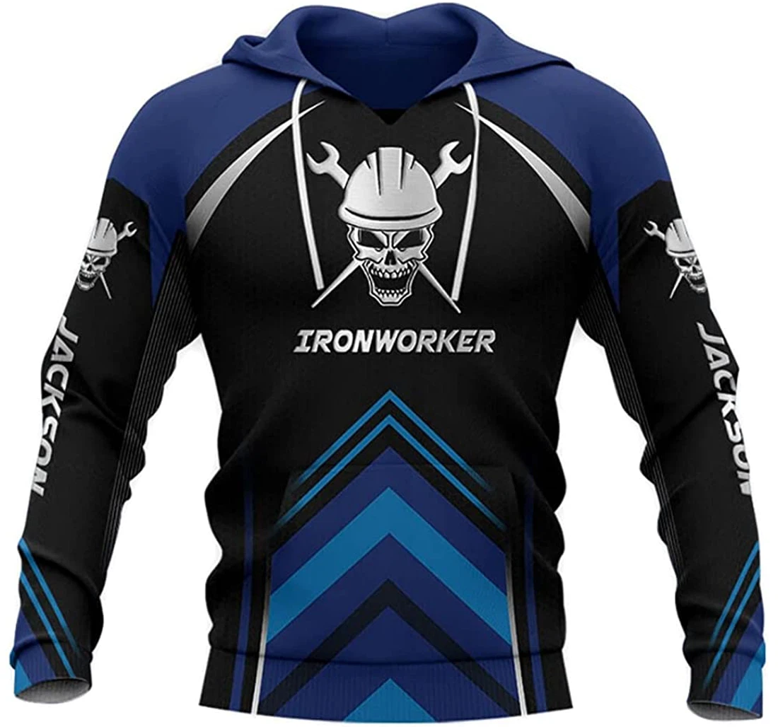 Personalized Name Being An Ironworker Is A Choice - 3D Printed Pullover Hoodie