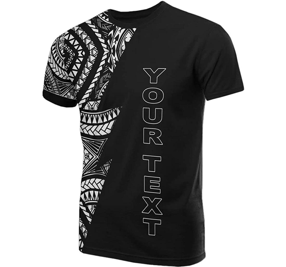 Personalized Name Micronesian Pattern - 3D Printed T-shirt