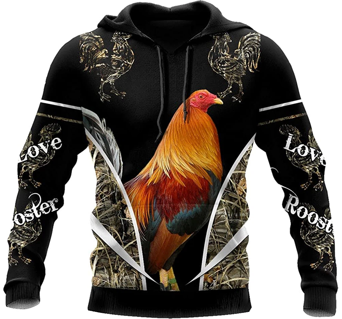 Mexico Chicken Rooster Camo - 3D Printed Pullover Hoodie