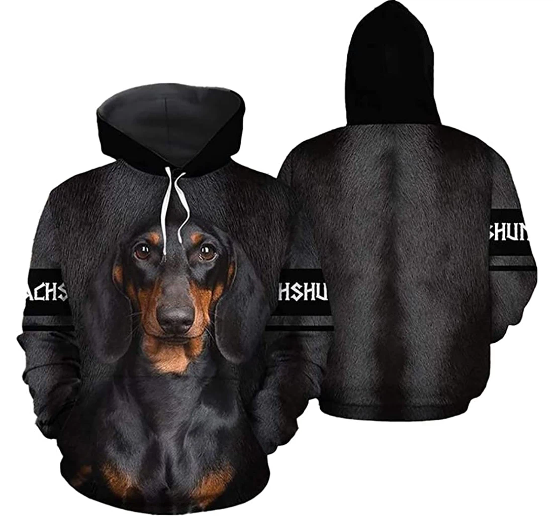 Dachshund Unisexprinted - 3D Printed Pullover Hoodie