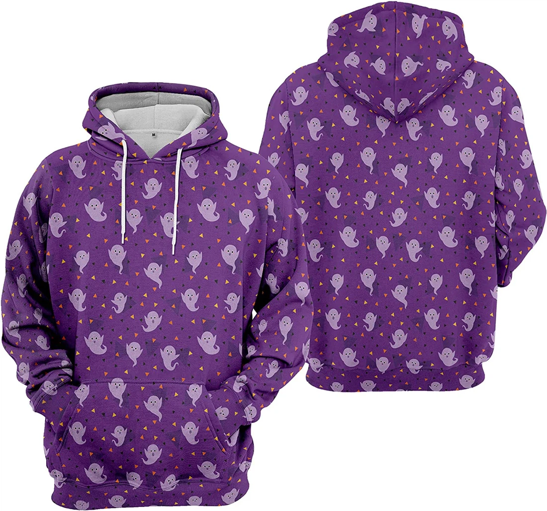 Spider Seamless Pattern Halloween - 3D Printed Pullover Hoodie