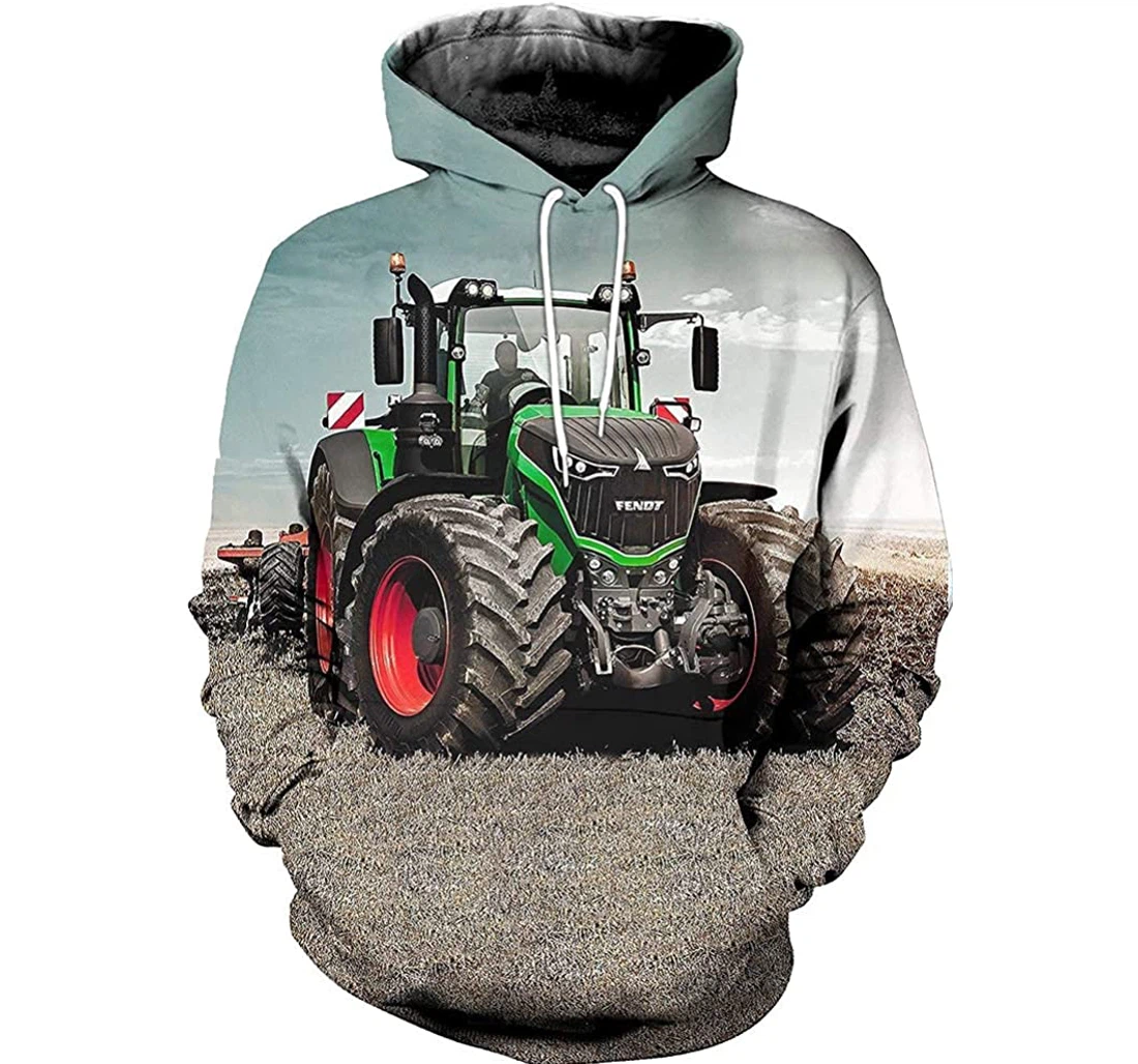 Tractor - 3D Printed Pullover Hoodie