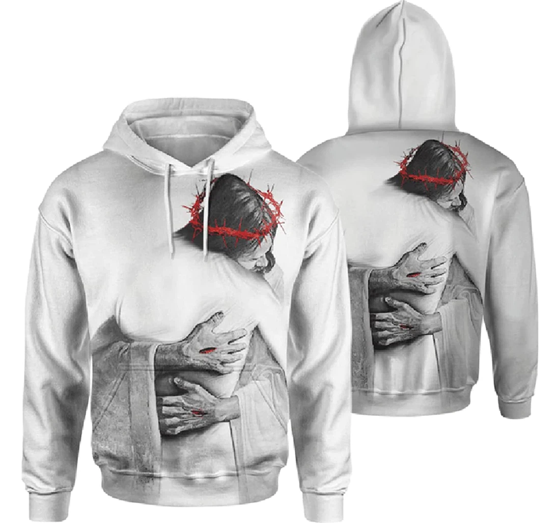 In The Arms Of Lord Jesus Faith Over Fear 1 S - And - 3D Printed Pullover Hoodie