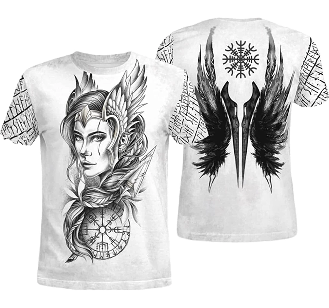 Viking Gear Goddess Freya Vegvisir - 3D Printed T-shirt