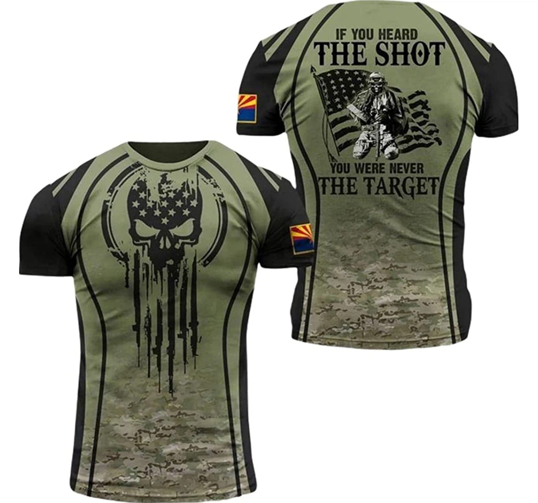 Arizona Patriots If You Heard The Shot You Were Never The Target - 3D Printed T-shirt