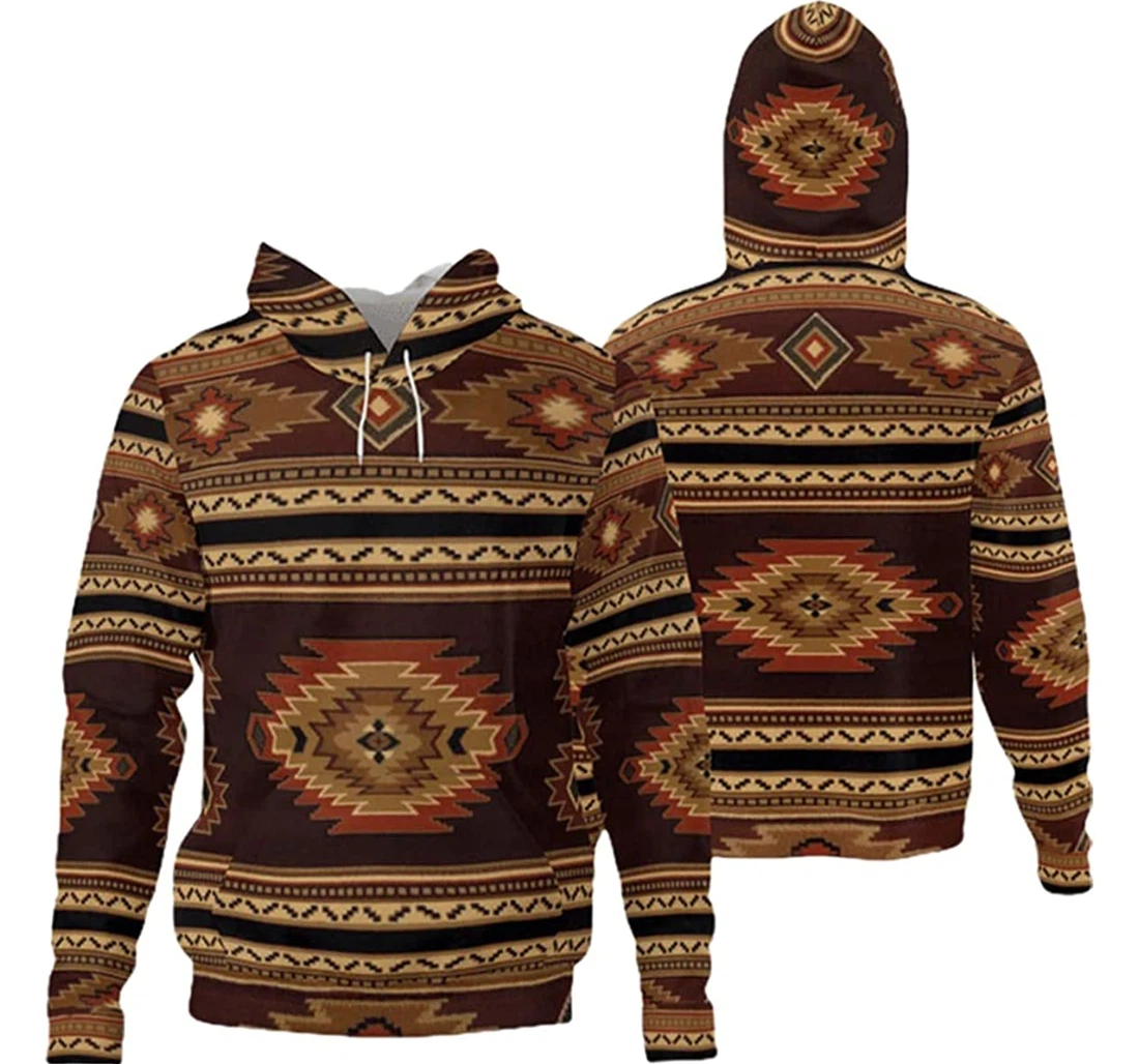 Leatar Native Mandala Pattern - 3D Printed Pullover Hoodie