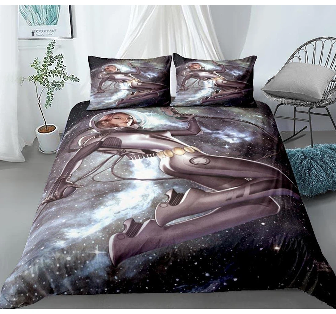 Bedding Set - Beauty Warrior Included 1 Ultra Soft Duvet Cover or Quilt and 2 Lightweight Breathe Pillowcases