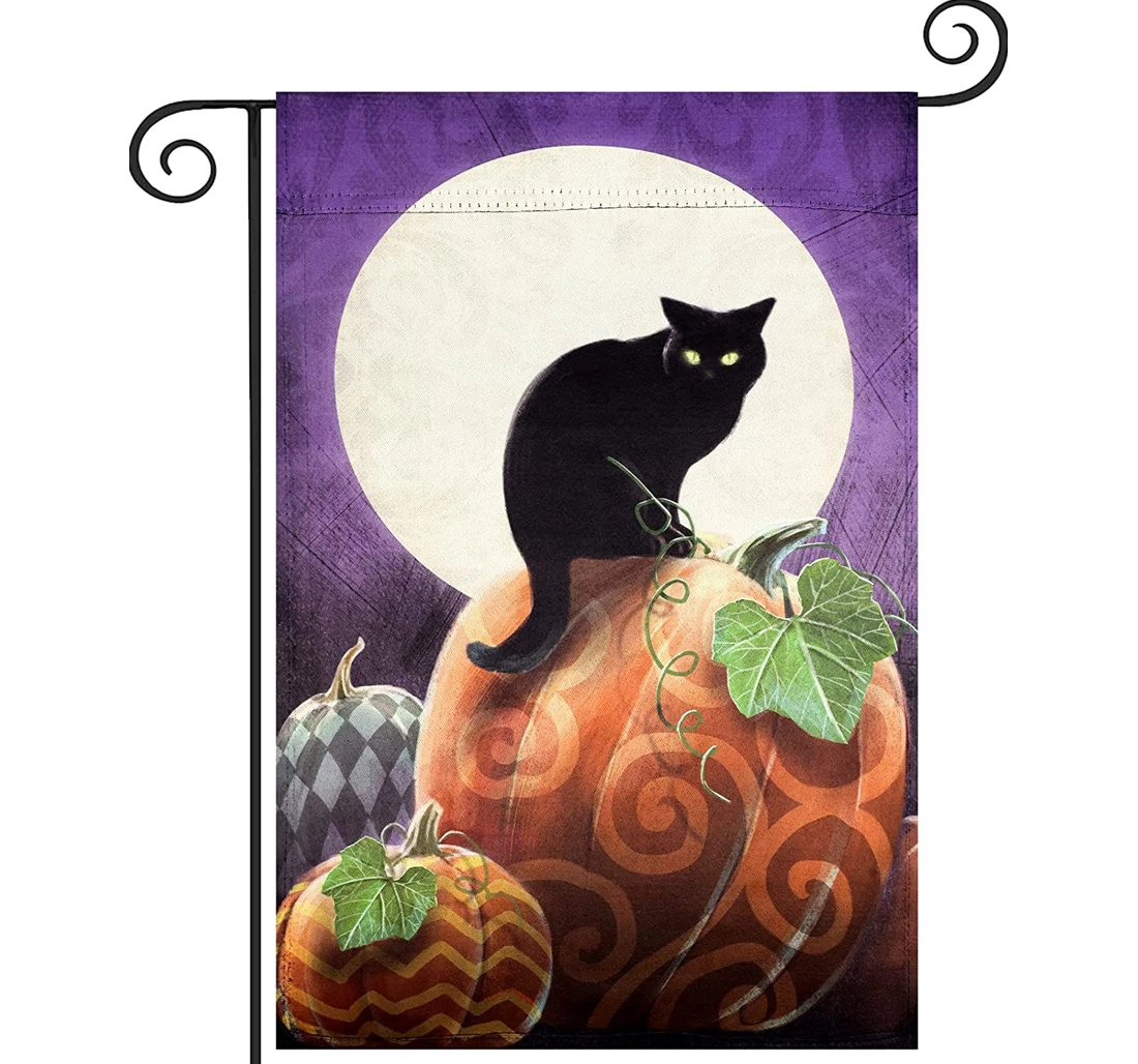 Cat Halloween Hogardeck Halloween Printed Both-Sides, UV And Fade - Resistant Flag