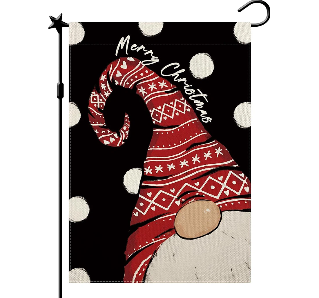 Merry Christmas Gnome Winter Gnome Christmas Winter Farm Christmas In Printed Both-Sides, UV And Fade - Resistant Flag