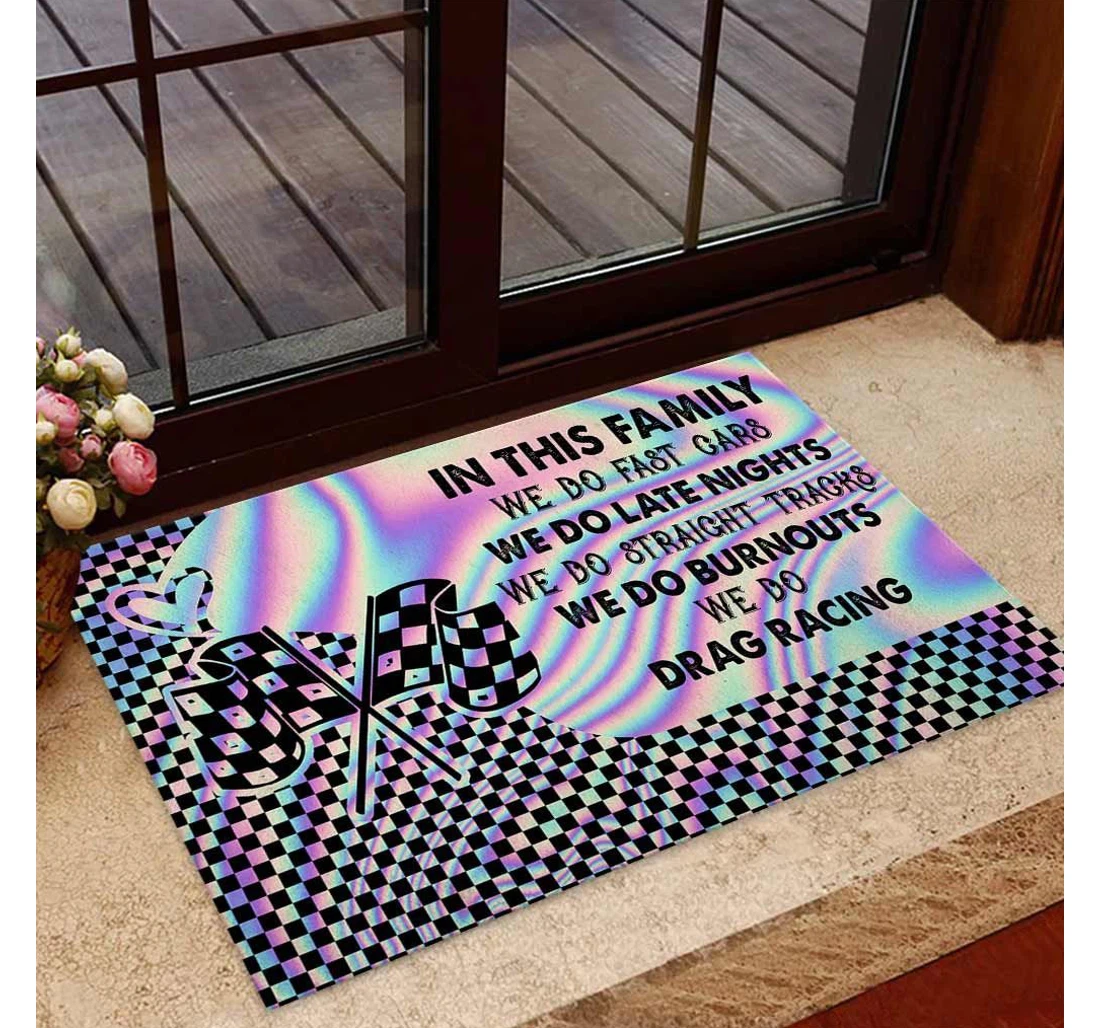In This Family - Racing Doormat