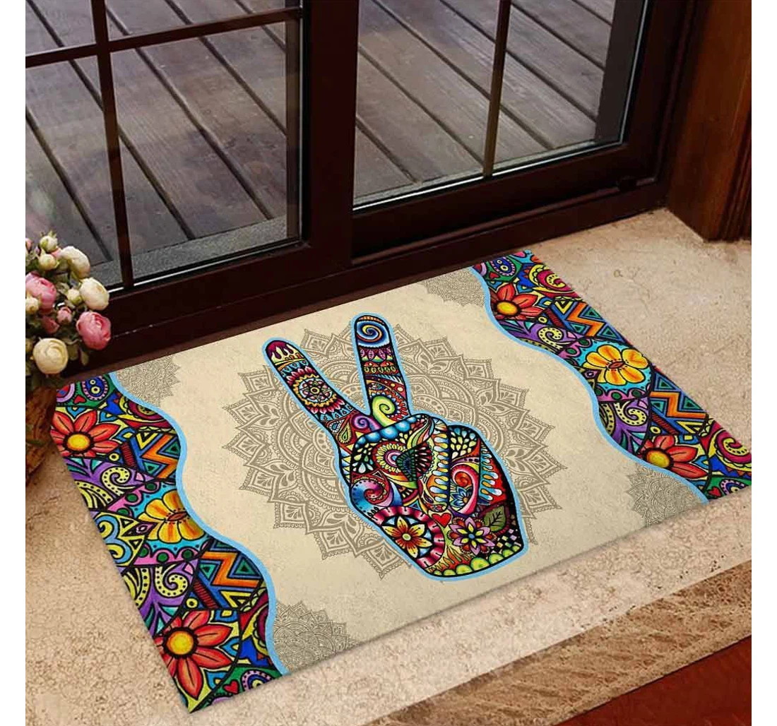 Peace - Hippie Doormat