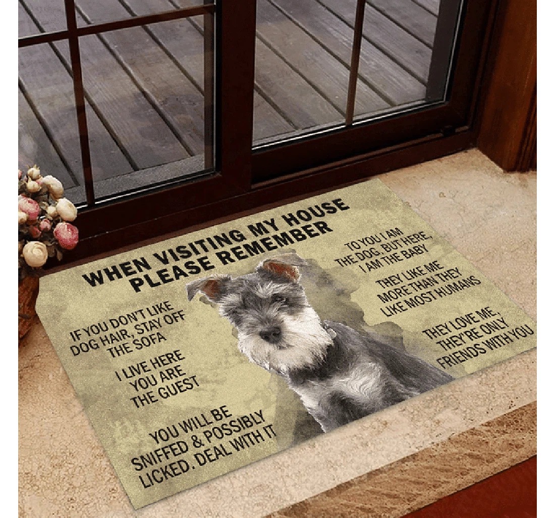 Schnauzers Dog 2 Doormat
