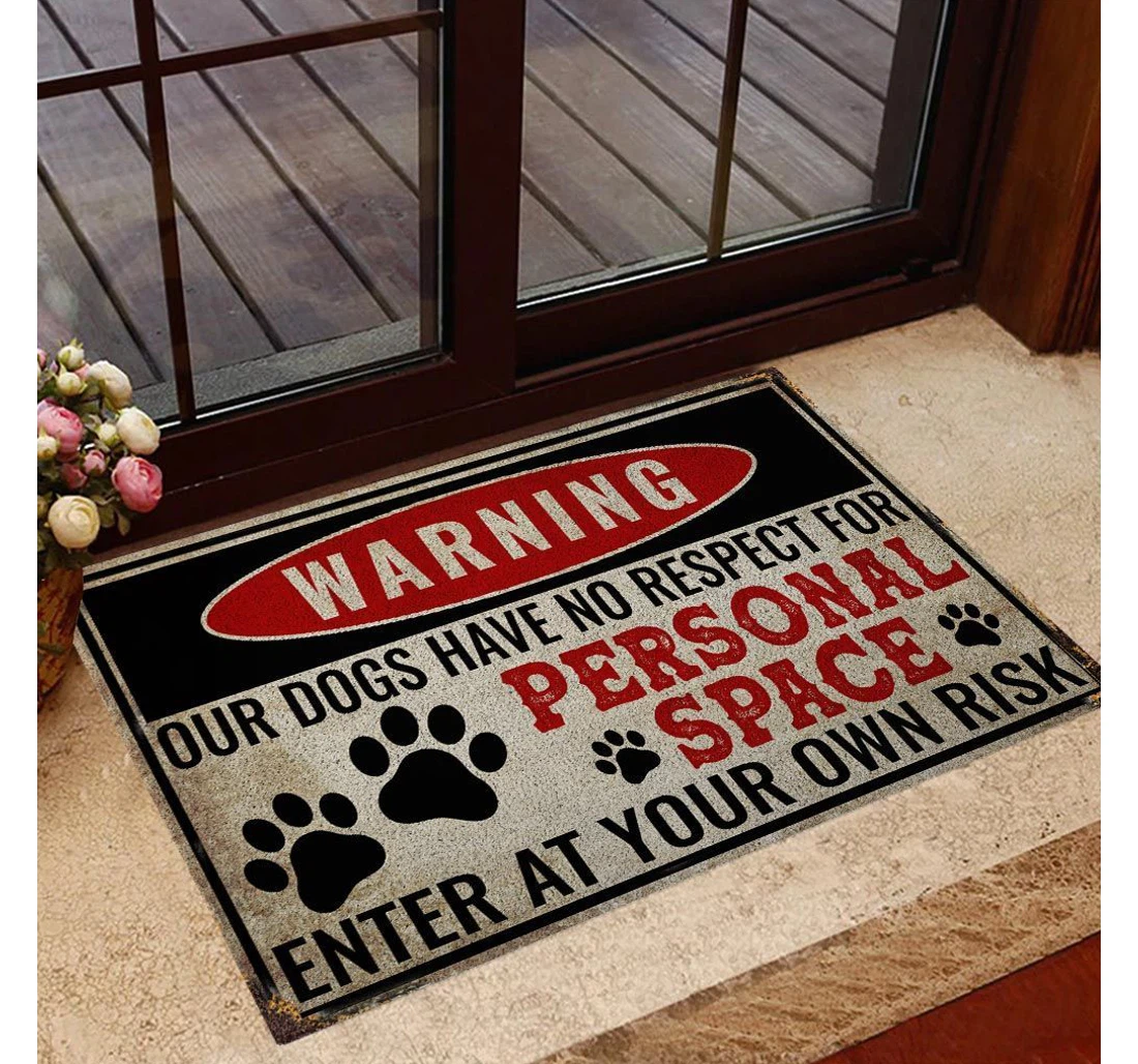 Warning - Dog Doormat