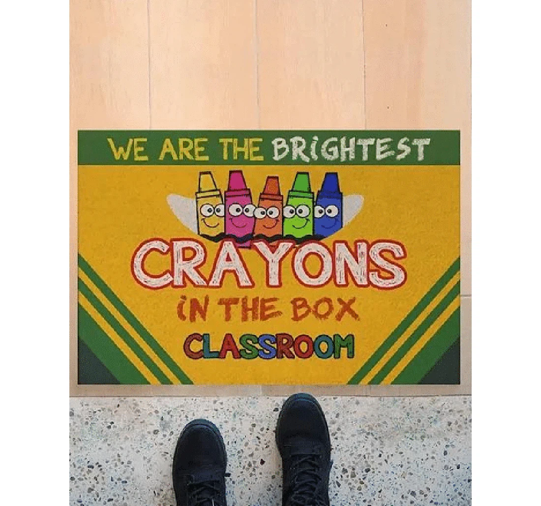 Crayon Teacher Doormat