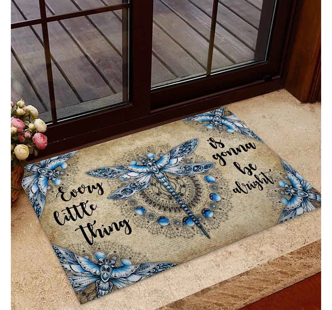 Dragonfly Hippie Doormat