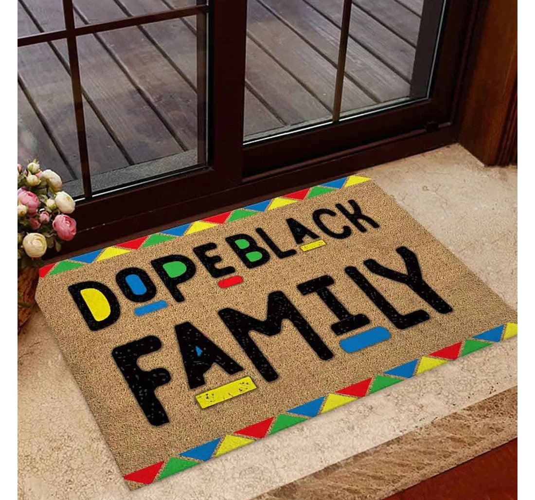 Dope Black Family - African American Doormat