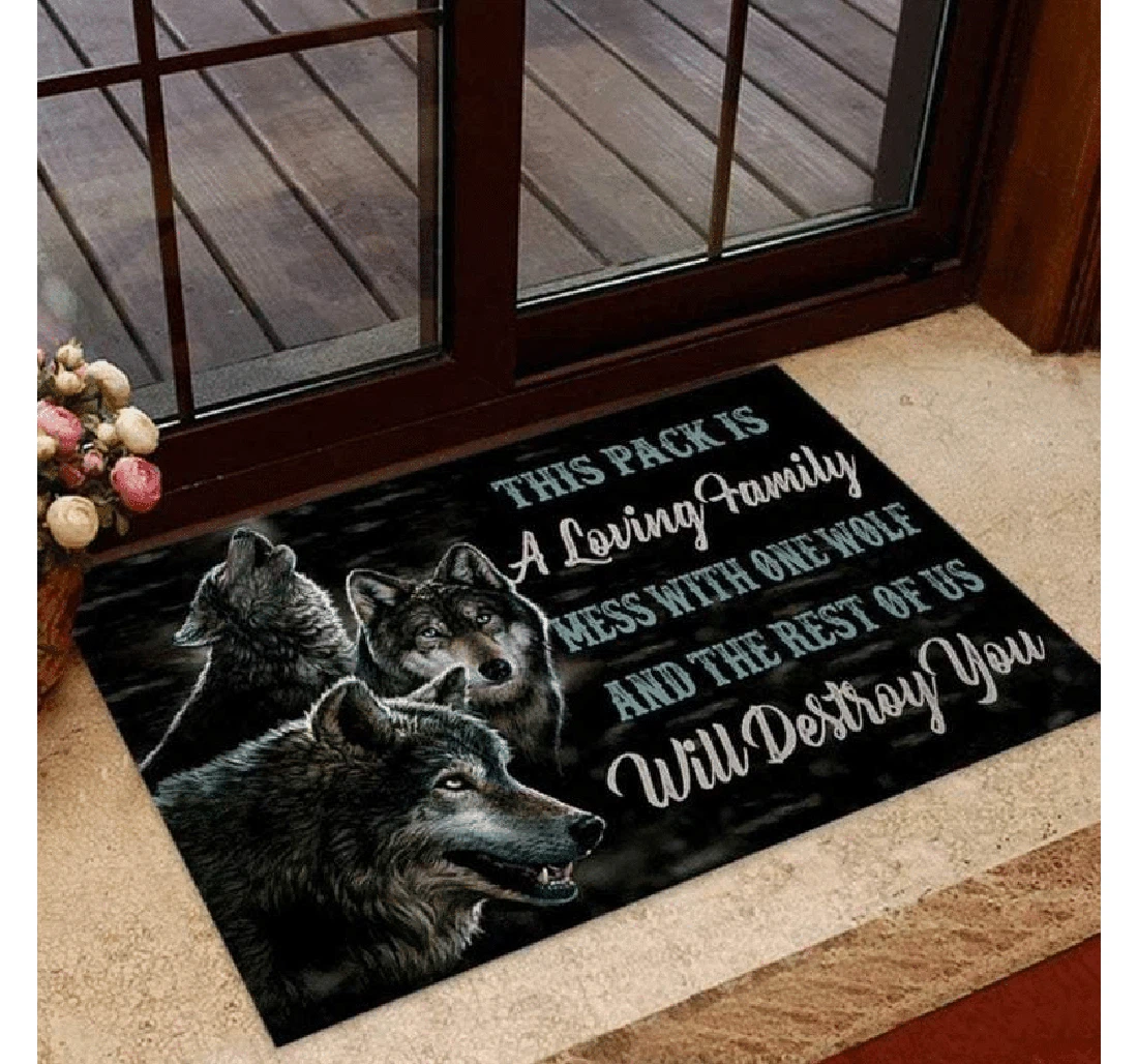 Wolf This Pack Is A Loving Family Doormat