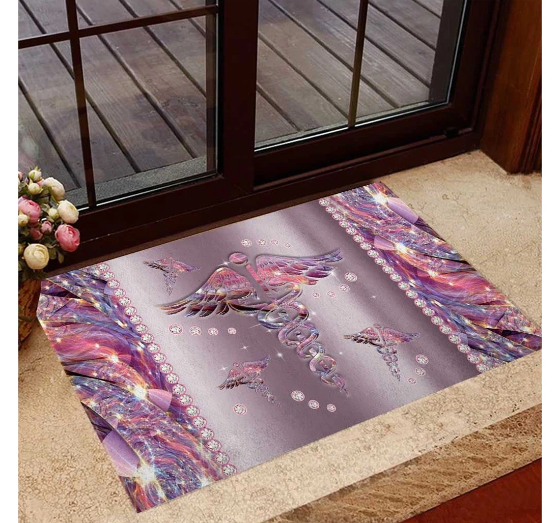 Nurse Life - Nurse Metal Pattern Print Doormat