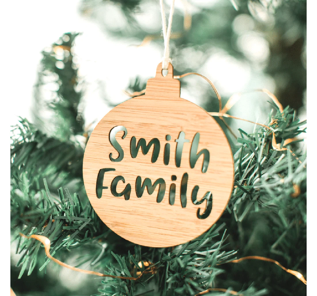 Custom Name Smith Family Decorative Ornament