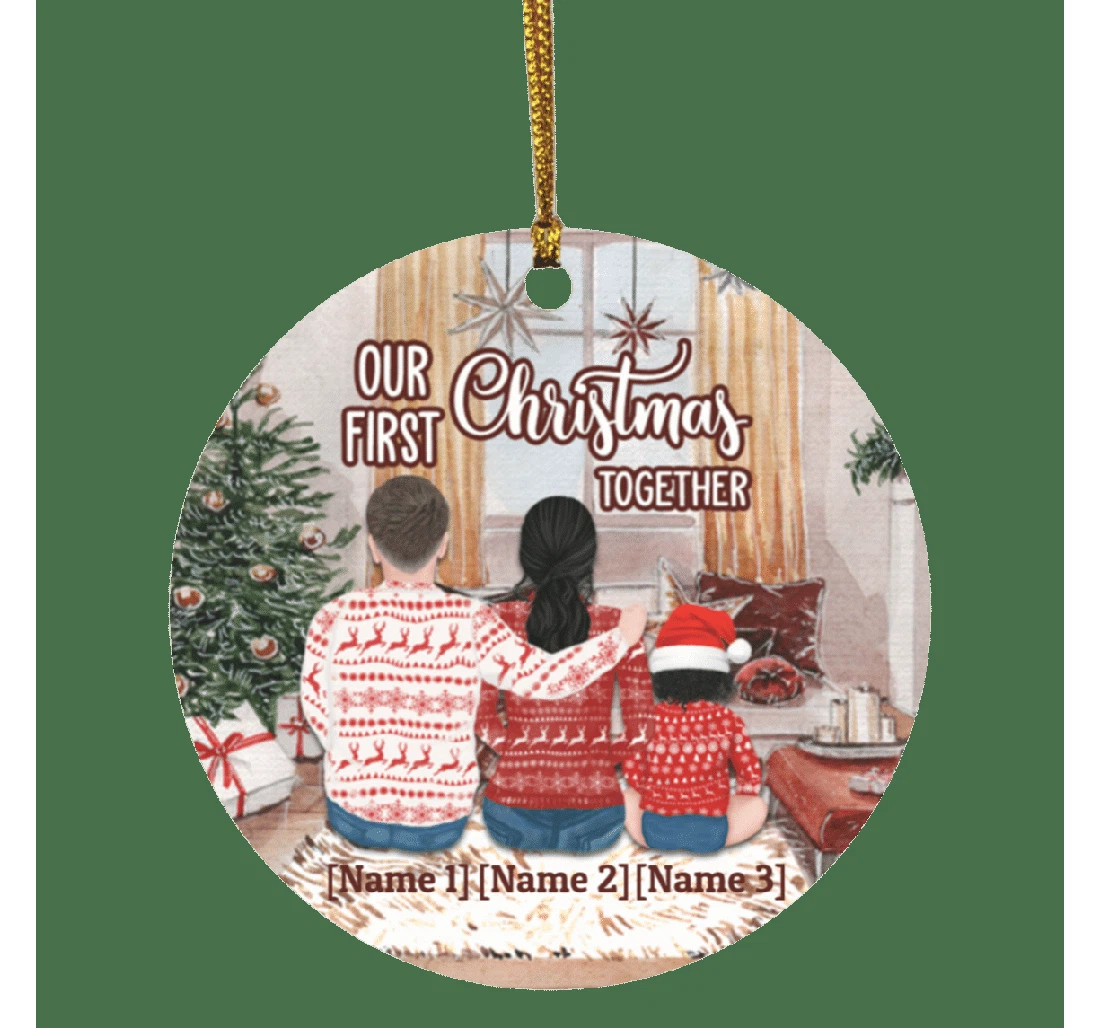 Our First Together Family Personalized Name Ornament