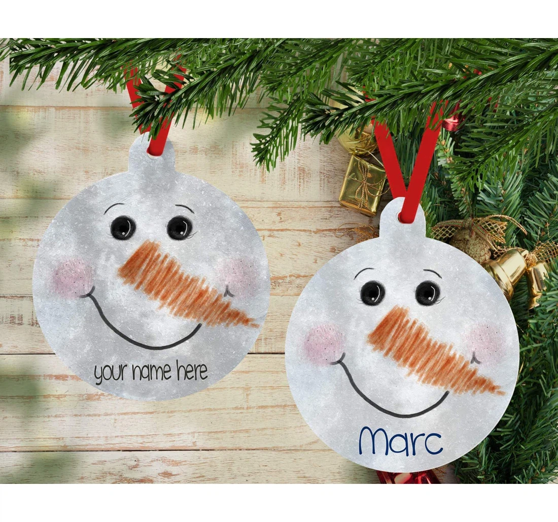 Personalized Snowman Gifts For Friend And Family Ornament