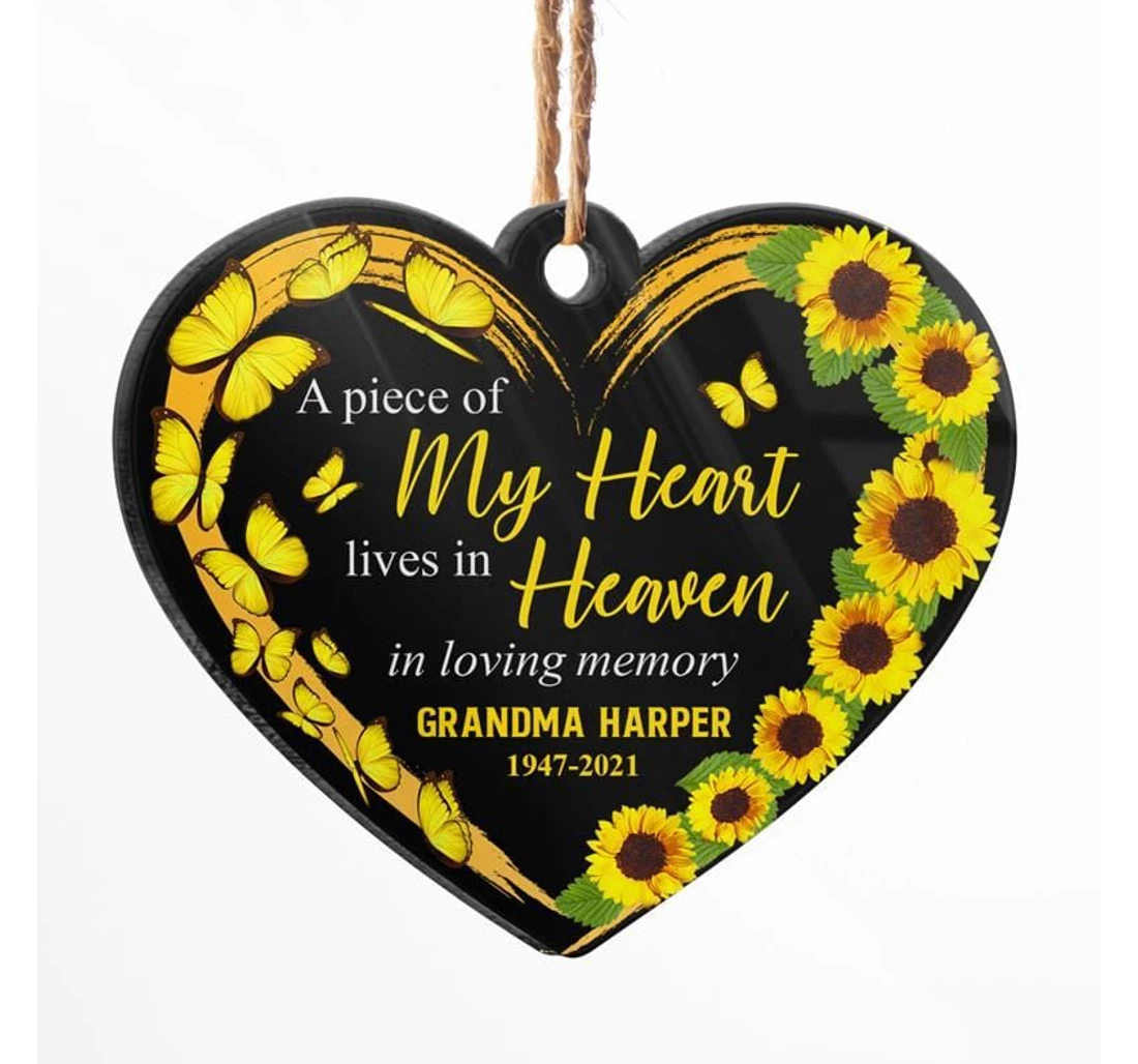 Family Gift For Grandma Custom Name Ornament