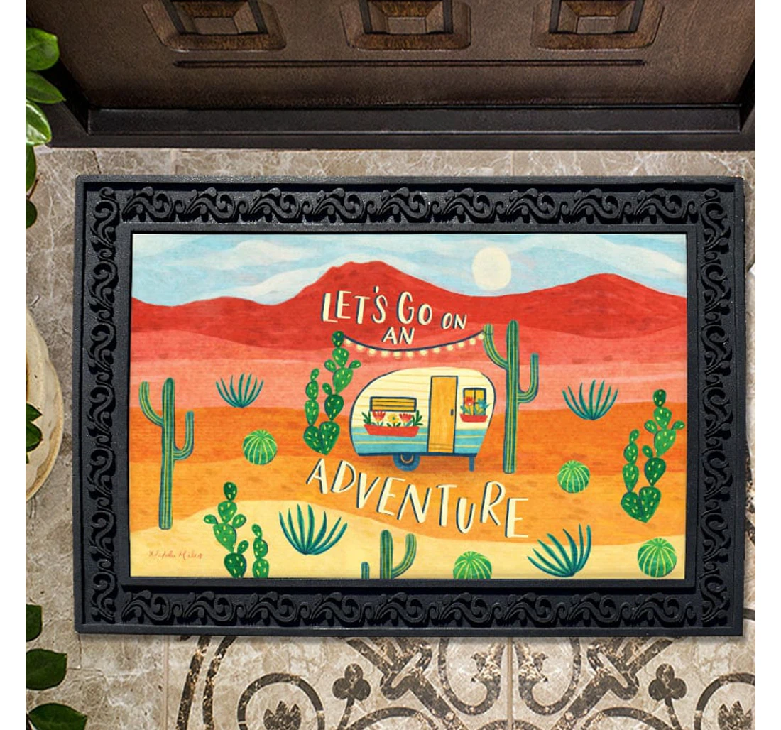 Go On An Adventure Camper Anti-Slip, Water-Absorbent Doormat