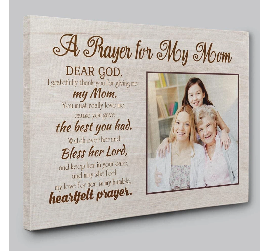 Poster, Canvas - A Prayer My Mother Personalized Mother's Day Print Framed Wall Art