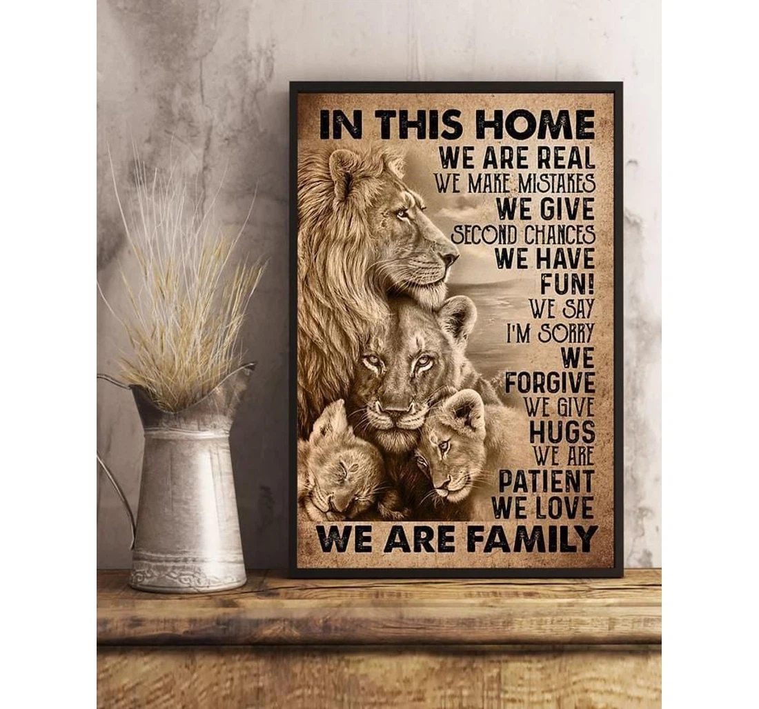 Poster, Canvas - To My Father Mother We Are A Mother's Day Edge-to-edge Print Framed Wall Art