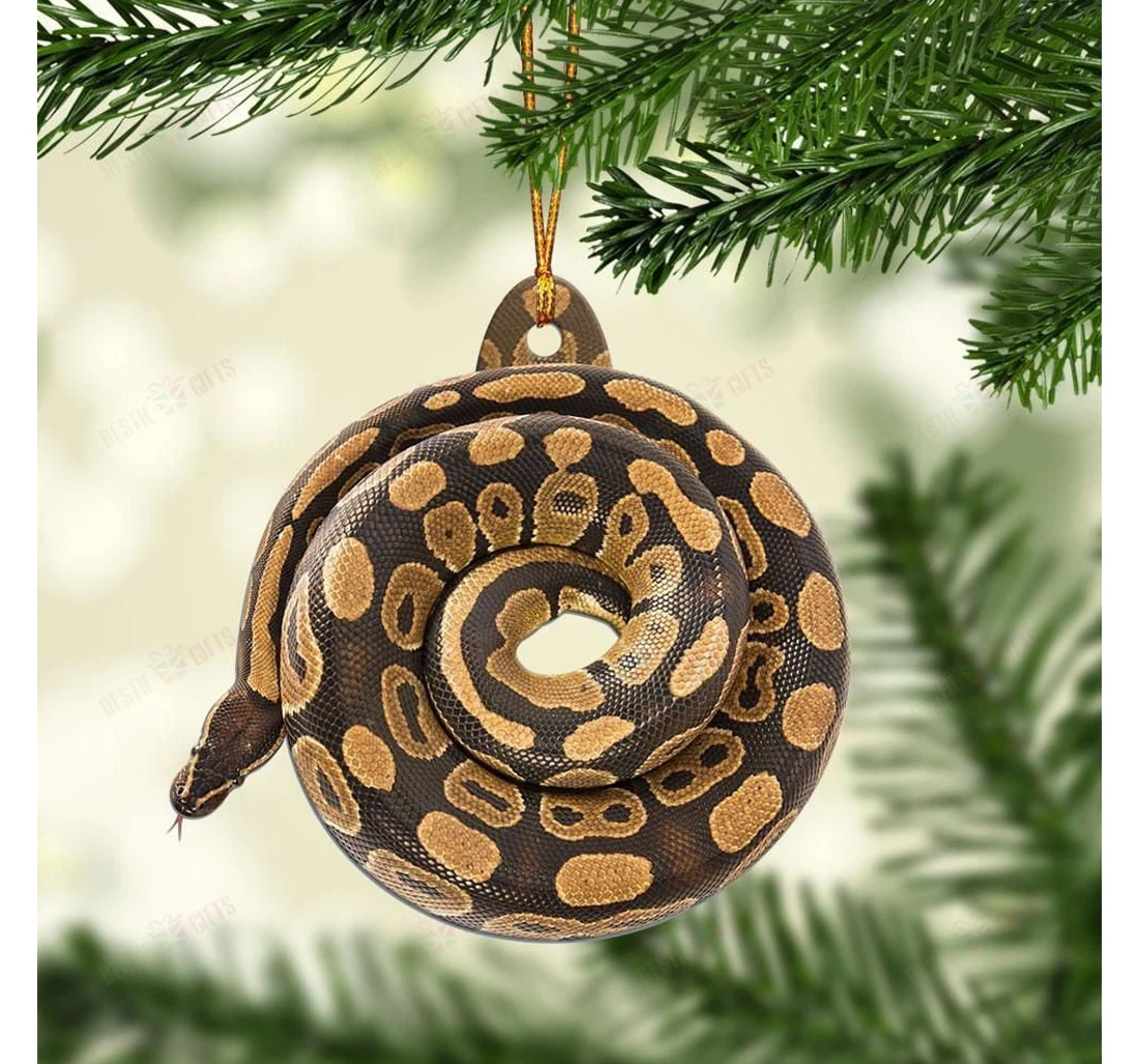 Personalized Love Pythons Mica Ornament