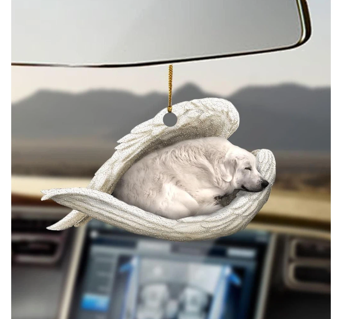 Personalized Great Pyrenees Sleeping Angel Ornament