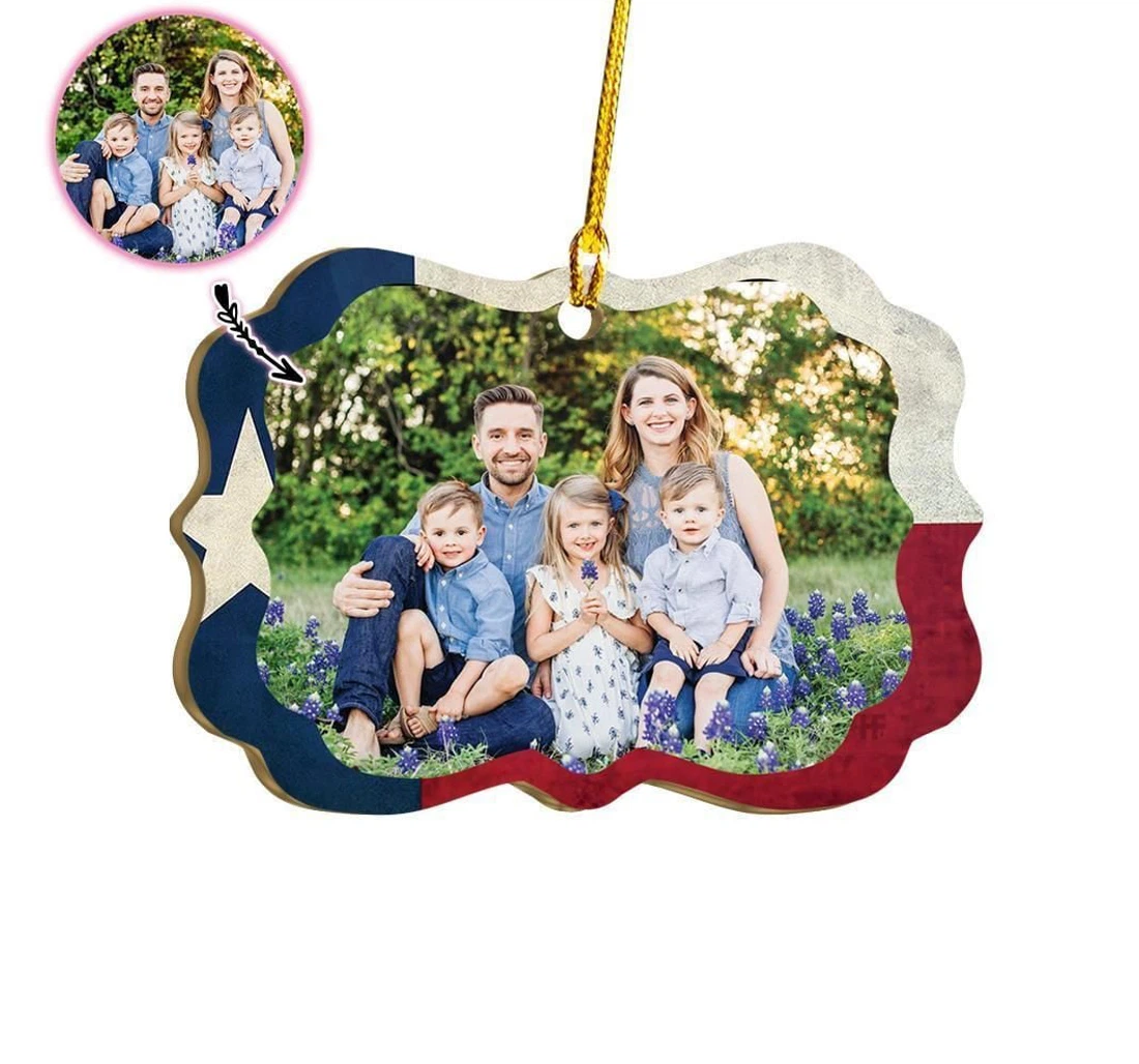 Personalized Custom Family Image Texas Custom Ornament
