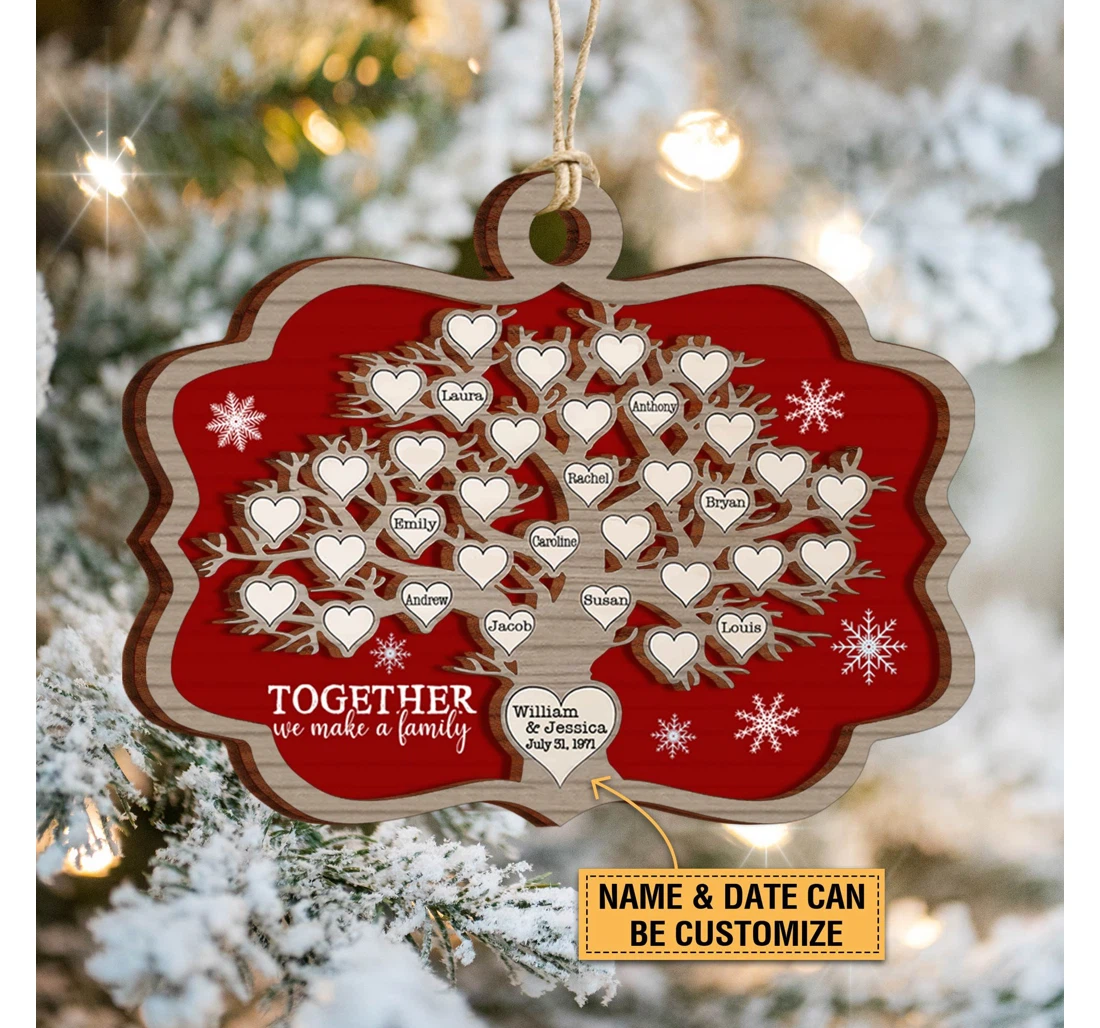 Personalized Together We Make A Family Christmas Ornament