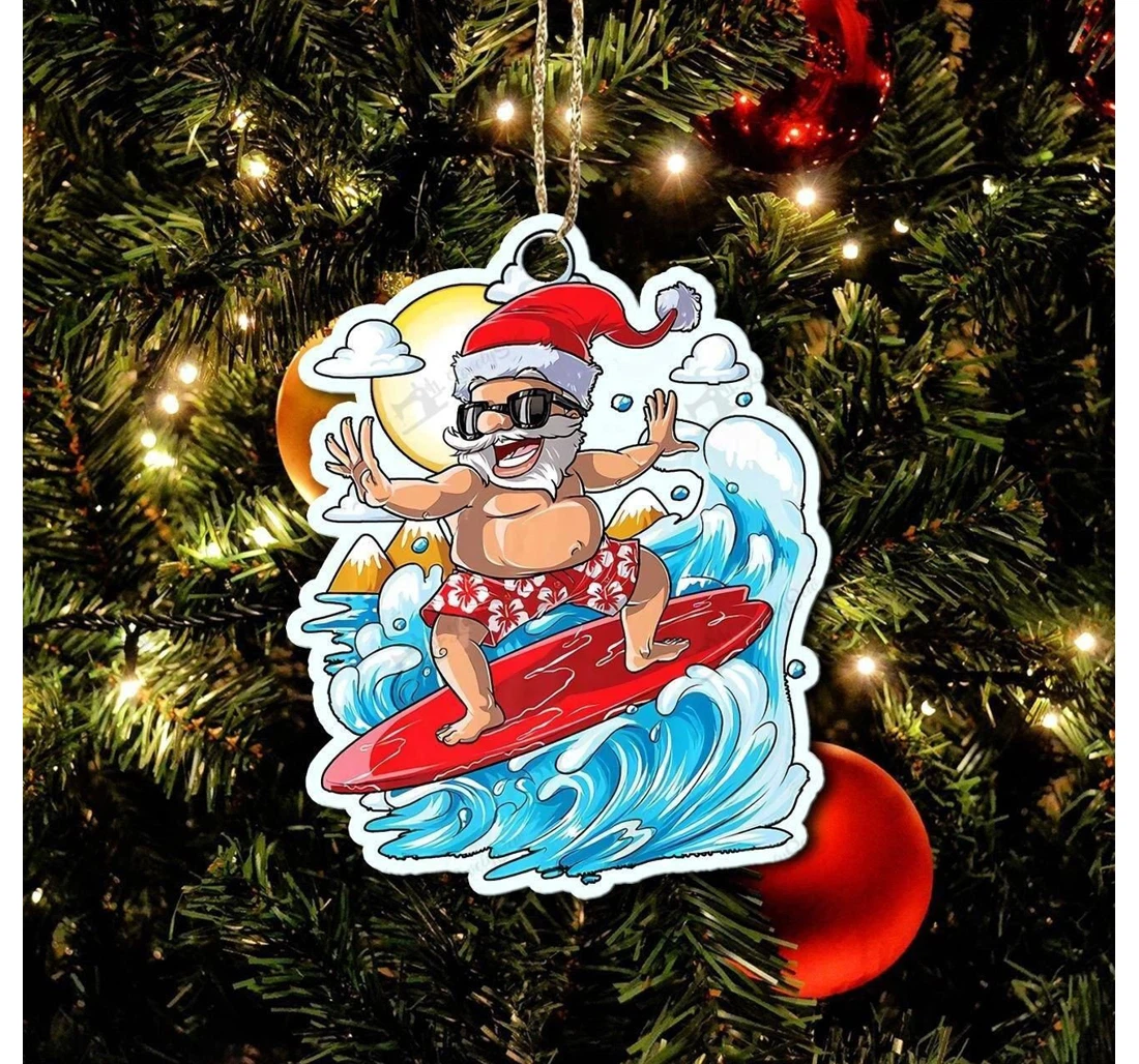 Personalized Surfing Ornament