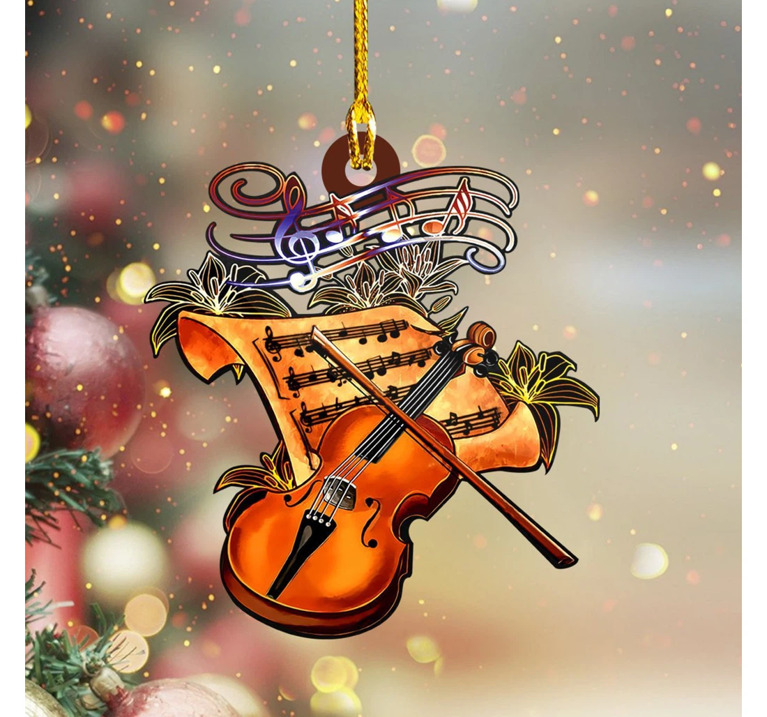Violin Christmas Ornament