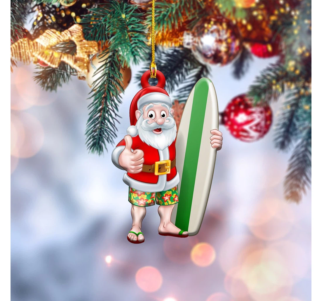 Surf Christmas Ornament