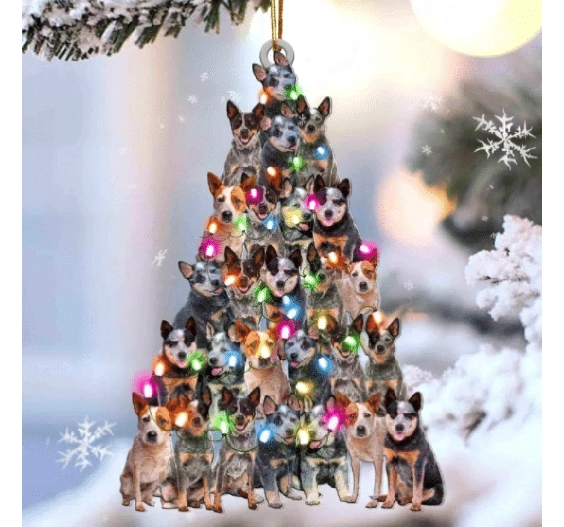 Heeler Christmas Ornament