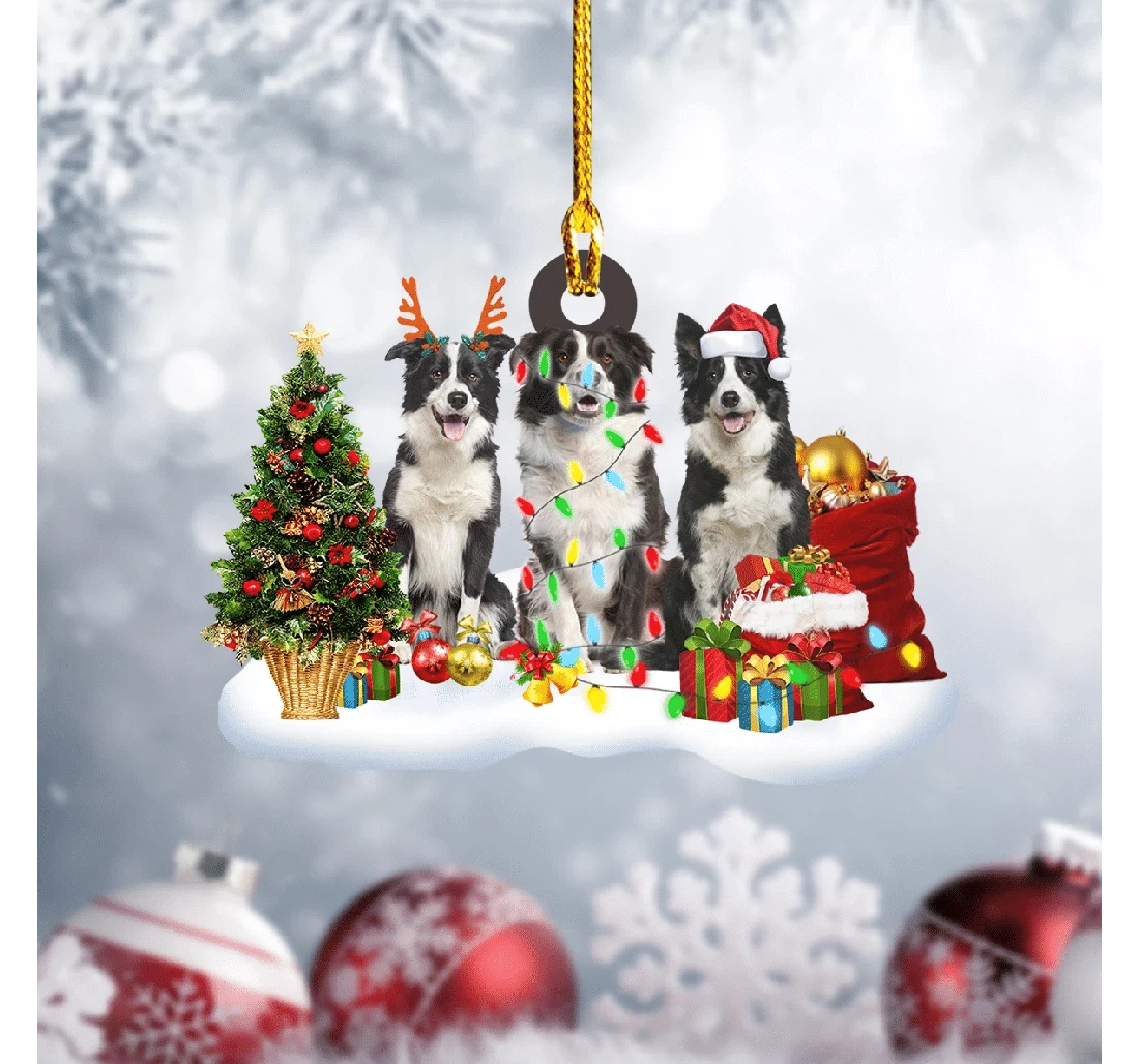 Collie Christmas Ornament