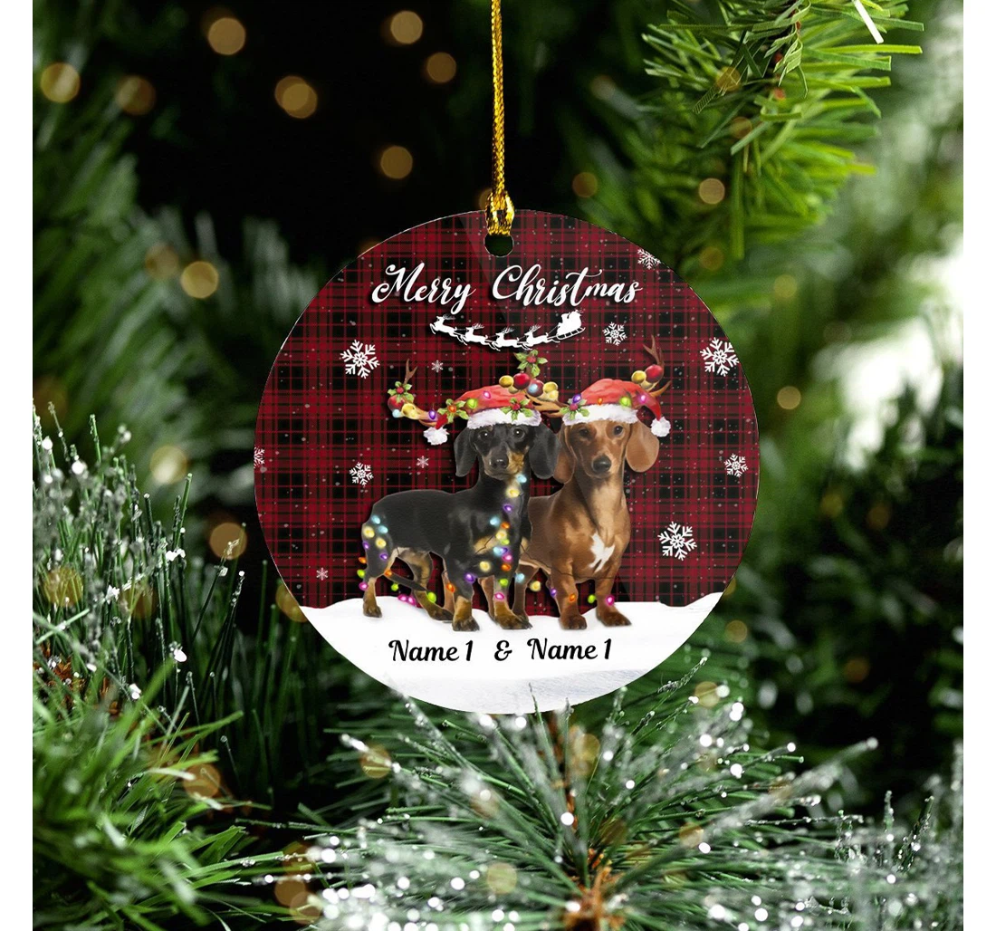 Dachshund Christmas Ornament