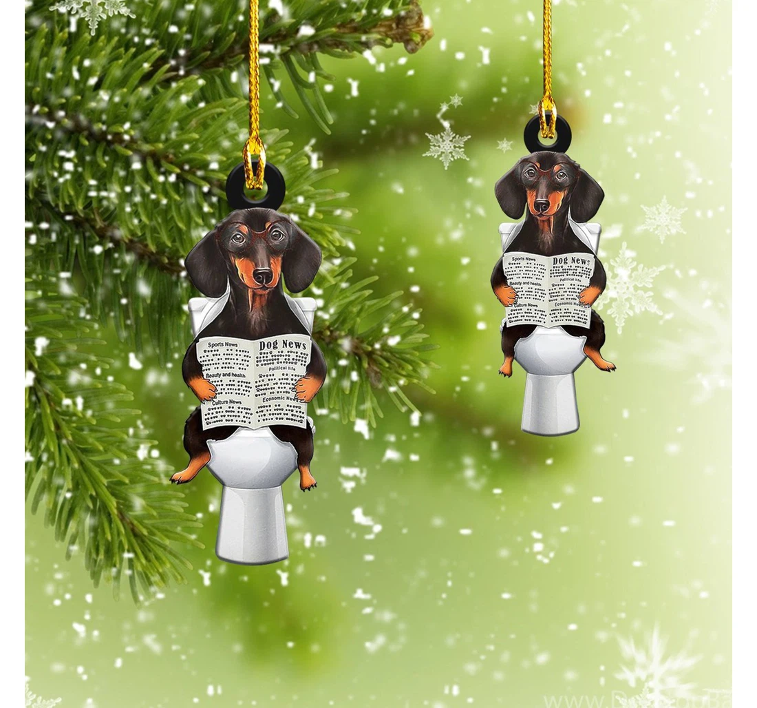 Dachshund Christmas Ornament