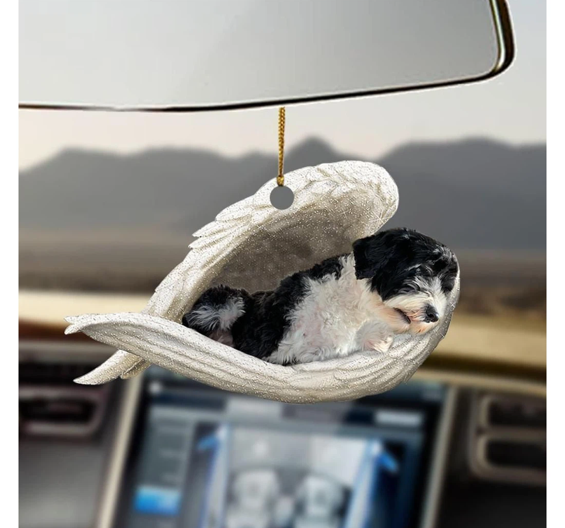 Personalized Portuguese Water Dog Sleeping Angel Ornament