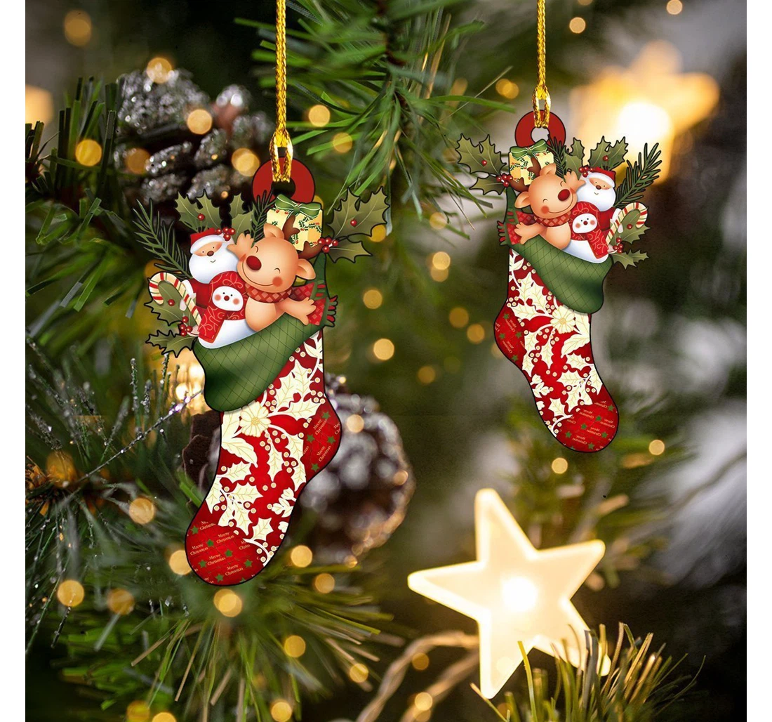 Christmas Socks Christmas Ornament